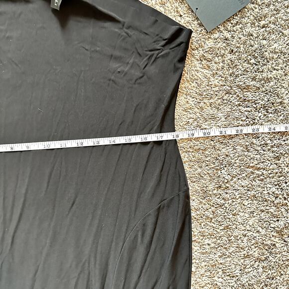 Norma Kamali Black One-Shoulder Midi Dress - Picture 7 of 11